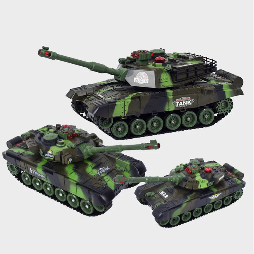 54 cm RC Panzer 2,4 G Fernbedienung Kriegspanzer Große Militärmodelle Licht Sound Funkgesteuertes Spielzeug für Jungen Kinder Weihnachtsgeschenke