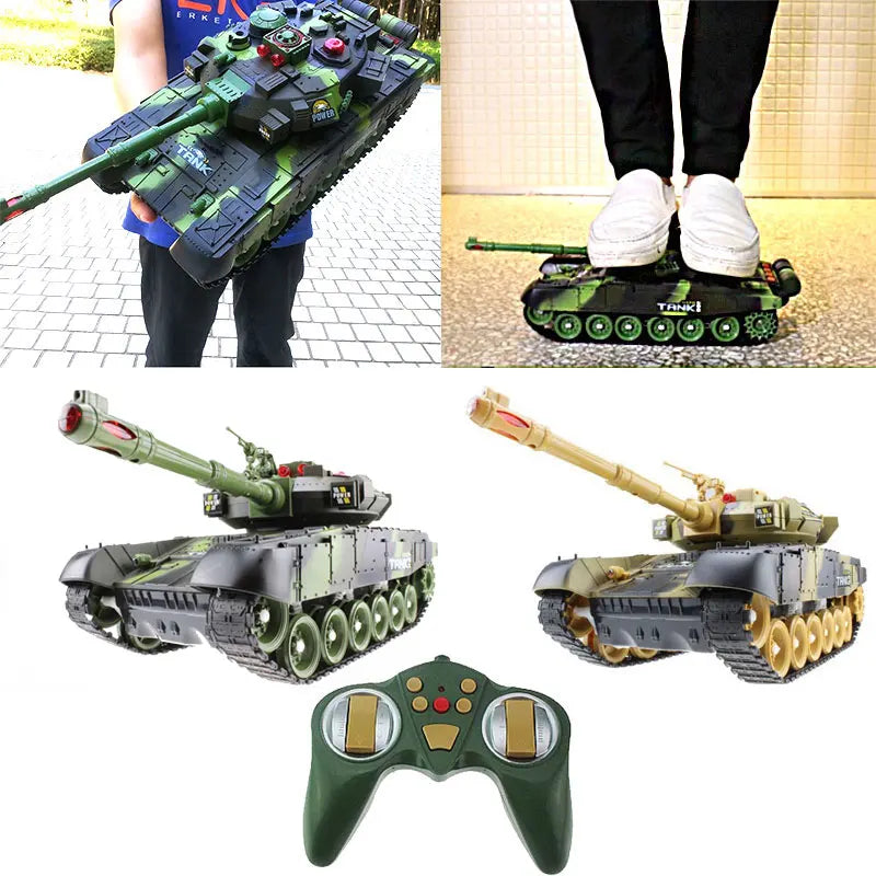 54 cm RC Panzer 2,4 G Fernbedienung Kriegspanzer Große Militärmodelle Licht Sound Funkgesteuertes Spielzeug für Jungen Kinder Weihnachtsgeschenke